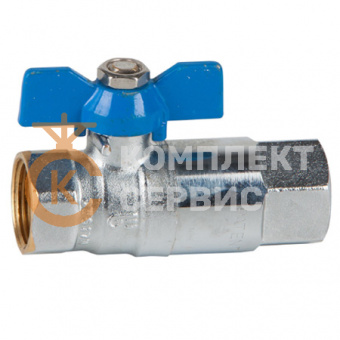 Кран шаровой с обратным клапаном Genebre 3123, PN25, Латунь / Латунь / PTFE, ВР/ВР, ручка-рычаг фото