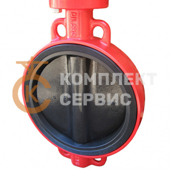 Затвор дисковый поворотный XUROX 202WHT чугунный межфланцевый PN16 с ISO-фланцем фото