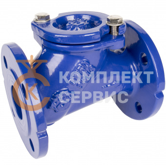 Клапан обратный шаровый RUSHWORK 405 чугунный фланцевый, PN16 фото