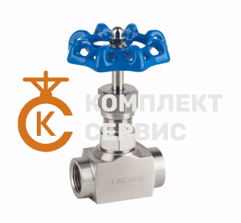 Вентиль запорный GENEBRE 2224 нерж. сталь резьбовой PN210 фото