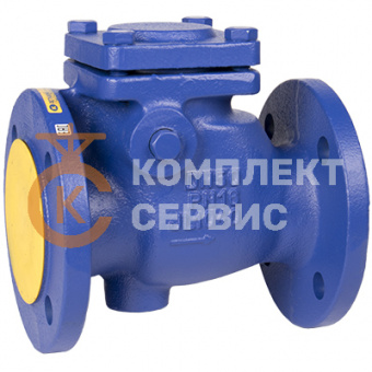 Клапан обратный поворотный ZETKAMA 302 чугунный фланцевый PN16 фото
