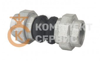 Компенсатор муфтовый ZETKAMA 701L резиновый PN16 фото