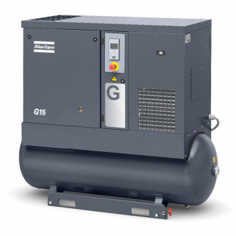 Винтовой компрессор G15 13FF на ресивере фото