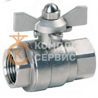 Кран шаровой стандартнопроходной GENEBRE 2009 нерж. сталь резьбовой PN63 фото