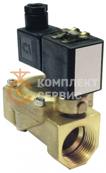 Клапан соленоидный PLESK P4600(1) латунный мембрана EPDM резьбовой PN24 фото
